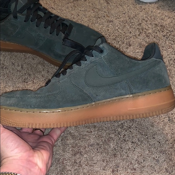 SUADE EMERALD GREEN AIR FORCE 1 - Picture 3 of 6